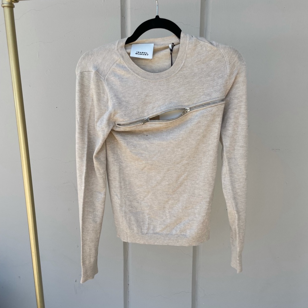 Isabel Marant zipper long sleeve top NWT size small